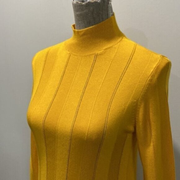 Noisy May Mustard Yellow Long Sleeve Sweater - Picture 7 of 13